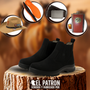 Kit Bota Leonor de Cuero Legítimo con Suela Antideslizante +REGALOS: Plantilla Ortopédica, Sombrero, Cinturón y Cantimplora